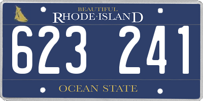 RI license plate 623241