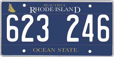 RI license plate 623246