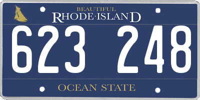 RI license plate 623248