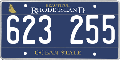 RI license plate 623255