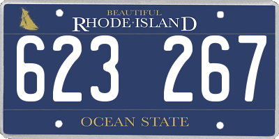 RI license plate 623267