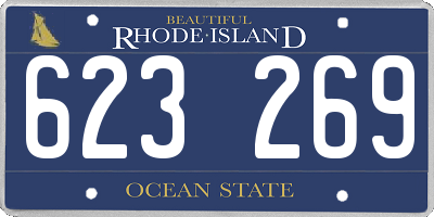 RI license plate 623269