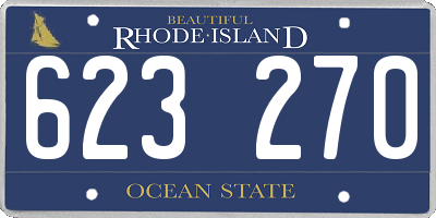 RI license plate 623270