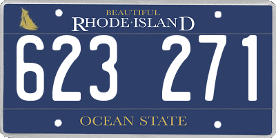 RI license plate 623271