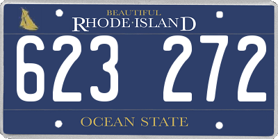 RI license plate 623272