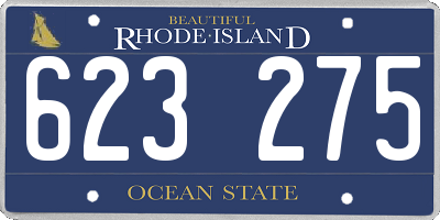 RI license plate 623275