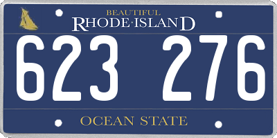 RI license plate 623276