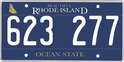 RI license plate 623277