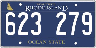 RI license plate 623279