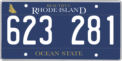RI license plate 623281