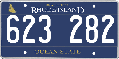 RI license plate 623282