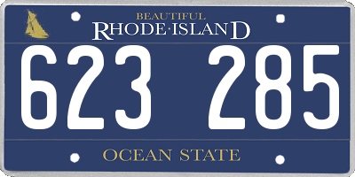 RI license plate 623285