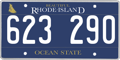 RI license plate 623290