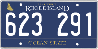 RI license plate 623291