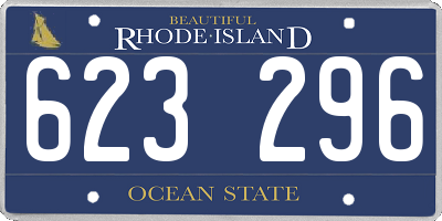 RI license plate 623296