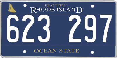 RI license plate 623297