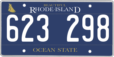 RI license plate 623298