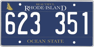 RI license plate 623351