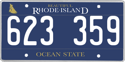 RI license plate 623359