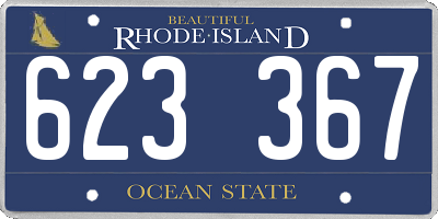 RI license plate 623367