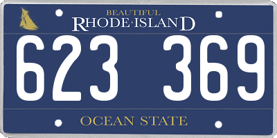 RI license plate 623369