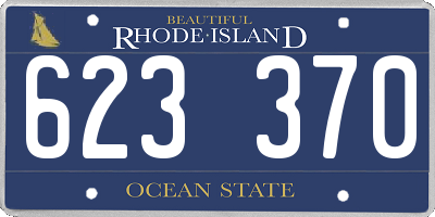 RI license plate 623370