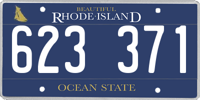RI license plate 623371