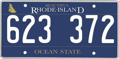 RI license plate 623372