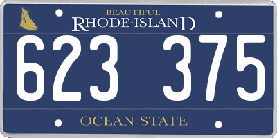 RI license plate 623375
