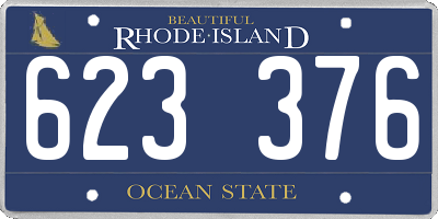 RI license plate 623376
