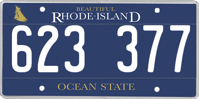 RI license plate 623377