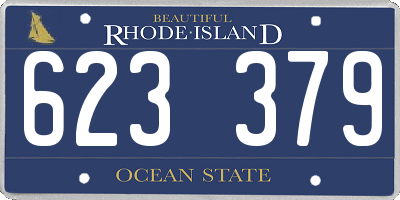 RI license plate 623379