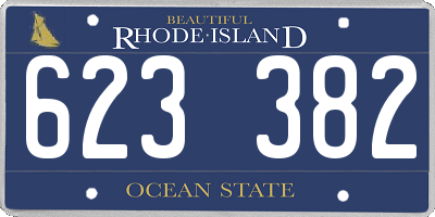RI license plate 623382