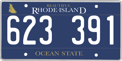 RI license plate 623391