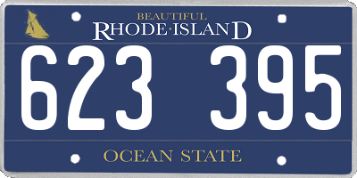 RI license plate 623395