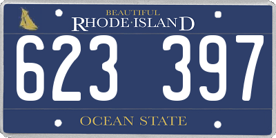 RI license plate 623397