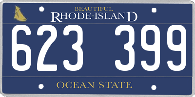 RI license plate 623399