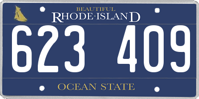RI license plate 623409