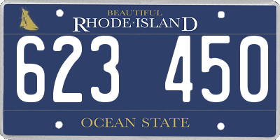 RI license plate 623450