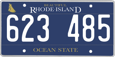 RI license plate 623485