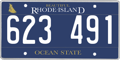 RI license plate 623491