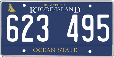 RI license plate 623495