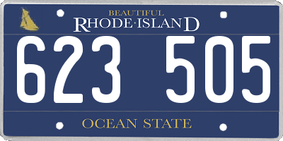 RI license plate 623505