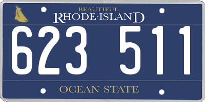 RI license plate 623511