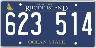 RI license plate 623514