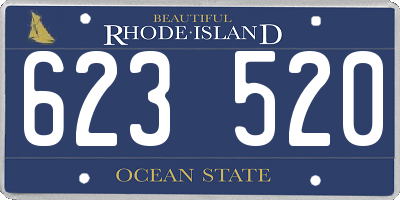RI license plate 623520
