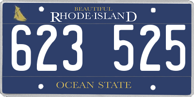 RI license plate 623525