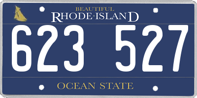 RI license plate 623527