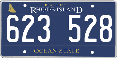RI license plate 623528