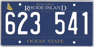 RI license plate 623541